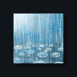 Impressão Em Tela Outra Pintura Do Dia De Chuva<br><div class="desc">Pintura de chuva caindo em poças. Perfeito para observadores do tempo,  caçadores de tempestades e qualquer um que precise de refrescar.</div>