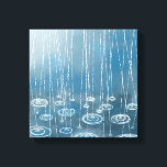 Impressão Em Tela Outra Pintura Do Dia De Chuva<br><div class="desc">Pintura de chuva caindo em poças. Perfeito para observadores do tempo,  caçadores de tempestades e qualquer um que precise de refrescar.</div>