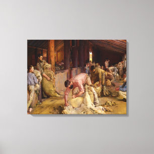 Impressão Em Tela Ouvindo os Rams, 1890 por Tom Roberts
