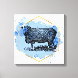 Impressão Em Tela Ovelha