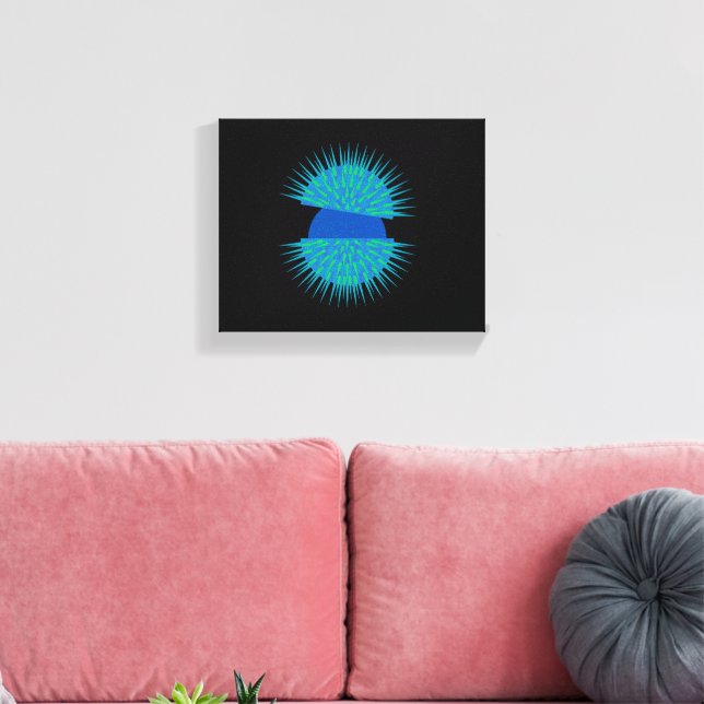 Impressão Em Tela Ovo Azul (Insitu(Sala de estar))