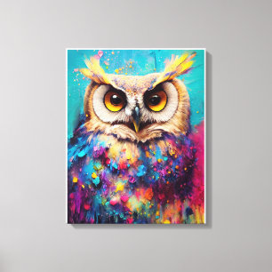 Impressão Em Tela Owl Bird Animal Discovery Adventure Planet Nature
