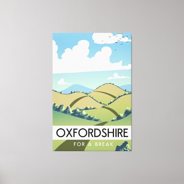 Impressão Em Tela Oxfordshire para um poster de pausa (Frente)