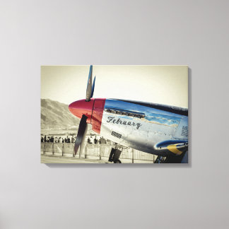 Impressão Em Tela P-51 Mustang