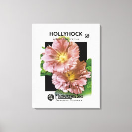 Impressão Em Tela Pacote de Semente Hollyhock Vintage
