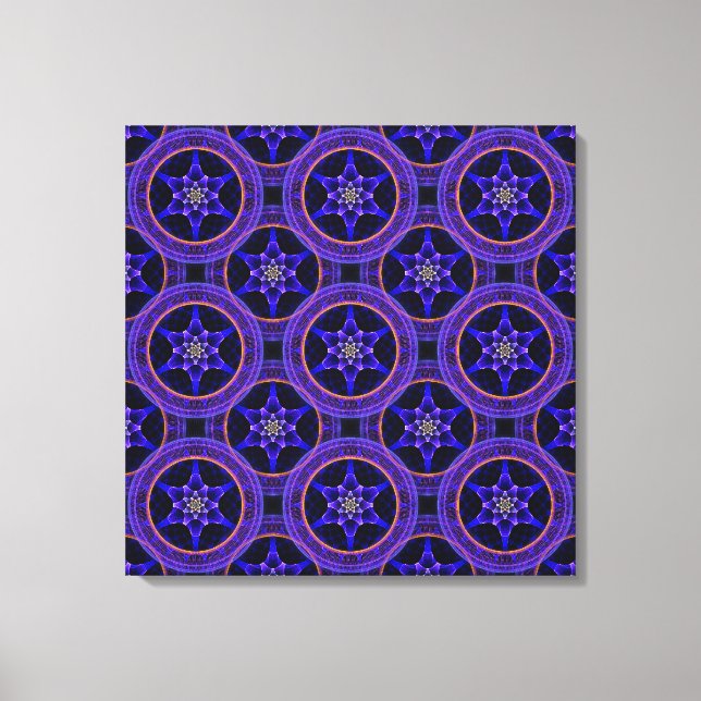 Impressão Em Tela Padrão Abstrato Floral Moderno Boho Elegante #505 (Frente)