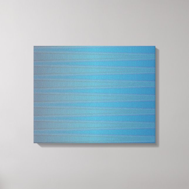 Impressão Em Tela Padrão Abstrato Geométrico Moderno de Onda Roxa Az (Frente)