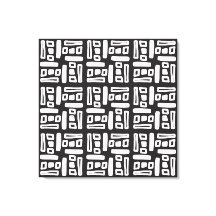 Padrão Abstrato Preto e Branco Elegante