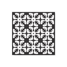 Padrão Abstrato Preto e Branco Elegante