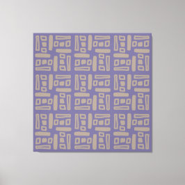 Impressão Em Tela Padrão Abstrato Roxo Elegante