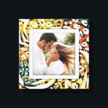 Impressão Em Tela Padrão Animal Colorido de Foto<br><div class="desc">Feita para parecer dimensional,  um padrão colorido de impressão em animais selvagens cria um quadro bonito para sua foto favorita nesta canvas. **TIP: Se estiver usando uma placa quadrada,  talvez seja necessário recortar sua foto em um quadrado ANTES de carregá-la para obter melhores resultados.</div>