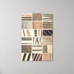 Impressão Em Tela Padrão da Polinésia Tapa do Cook