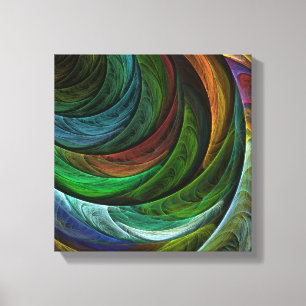 Impressão Em Tela Padrão de Abstrato de Arte Glória Moderna Preto e