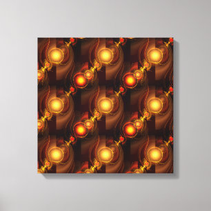 Impressão Em Tela Padrão de Arte Abstrata Boho Moderno Elegante Dour