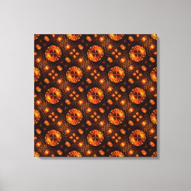 Impressão Em Tela Padrão de Arte Abstrata Boho Moderno Elegante Dour (Frente)