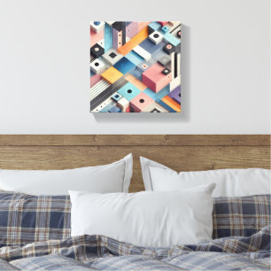 Impressão Em Tela padrão de arte abstrato moderno