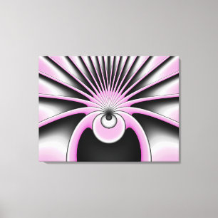Impressão Em Tela Padrão de Arte Fractal Moderno Abstrato