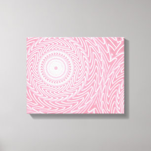 Impressão Em Tela Padrão de círculos rosa