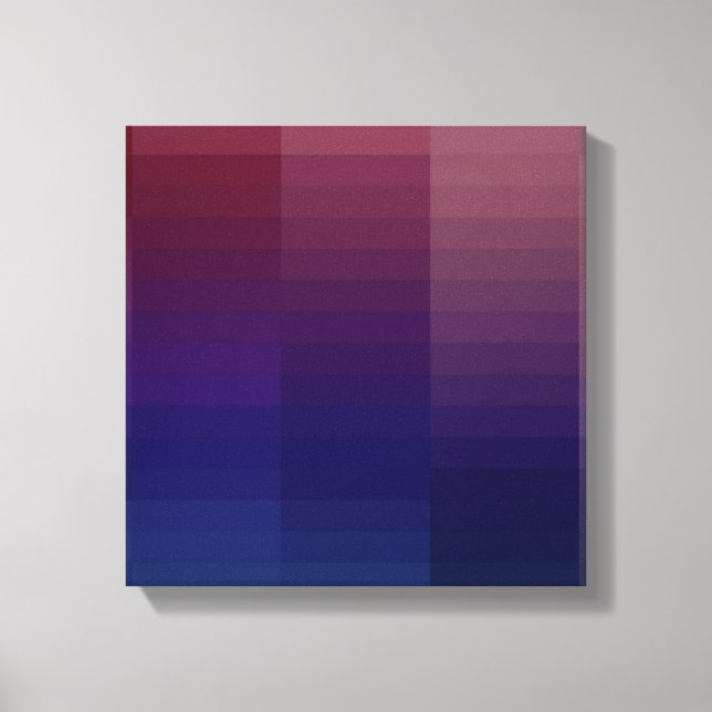 Impressão Em Tela Padrão de Cor Gradiente (Frente)