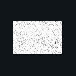 Impressão Em Tela Padrão de Curva Preta Pintado à Mão em Branco<br><div class="desc">Curvas pretas pintadas à mão giram, se encontram e se divertem nesta design de repetição em todo o lado sobre um fundo branco. As linhas curvas terminam com designs de rolagem. A imagem decorativa é fluente e delicada. Pintura aquosa, digitalizada. Copyright © 2014 Claire E. Skinner. Todos os direitos reservados....</div>