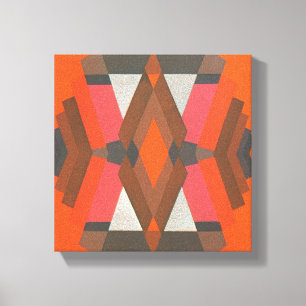 Impressão Em Tela Padrão de Diamante Retro Art Déco Jazz Vintage Que