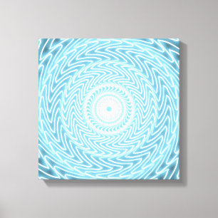 Impressão Em Tela Padrão de espiral azul do anjo