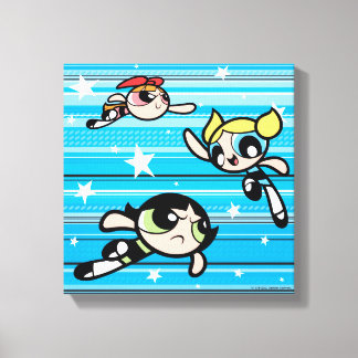 Impressão Em Tela Padrão de Estrela de Raparigas Powerpuff