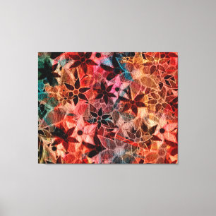 Impressão Em Tela Padrão de Flor de abstrato Art nº 3