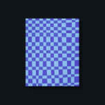 Impressão Em Tela Padrão de Formas Verificadas com abstrato em Azul<br><div class="desc">Padrão de Formas Verificadas com abstrato na Impressão da Tela Azul</div>