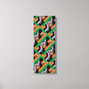 Impressão Em Tela Padrão de Ilustração Vintage Art Deco Pochoir Jazz