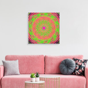 Impressão Em Tela Padrão de Mandala da Mecânica Quântica