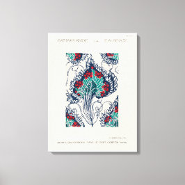 Impressão Em Tela Padrão de poquir botânico no Art Nouveau