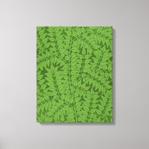 Impressão Em Tela Padrão de Ramificação Verde (Arte Selvagem) (Willi