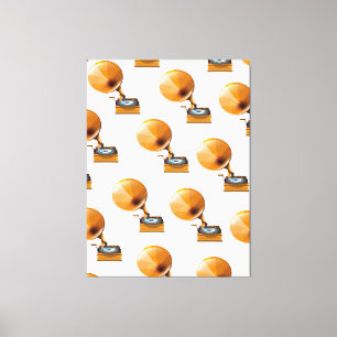 Impressão Em Tela Padrão de Registro Gramofone.