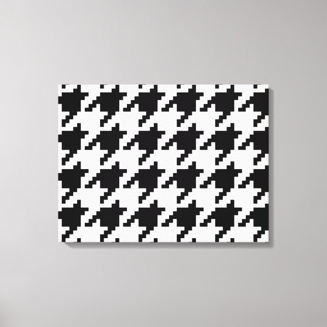 Impressão Em Tela Padrão de verificação de houndstooth de pixel de 8 (Frente)