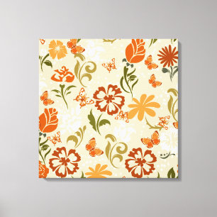 Impressão Em Tela Padrão Floral Moderno bonito