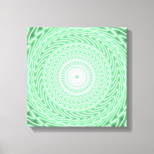 Impressão Em Tela padrão primavera verde dos círculos