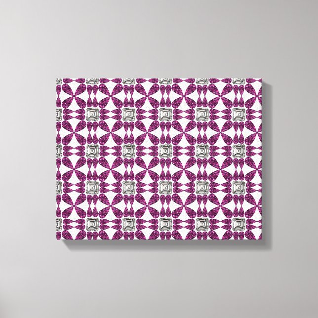 Impressão Em Tela Padrão Roxo (Frente)