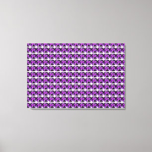 Impressão Em Tela Padrão Roxo