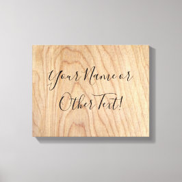 Impressão Em Tela Padrão Rústico Moderno De Madeira Inacabada Impres