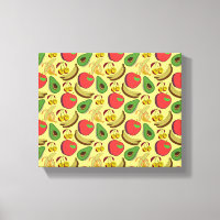 Padrão sem costura de fruta tropical colorida