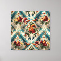 Padrão Whimsical Italiano Floral Damask