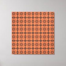 Padrão Xadrez Argyle Castanho Coral