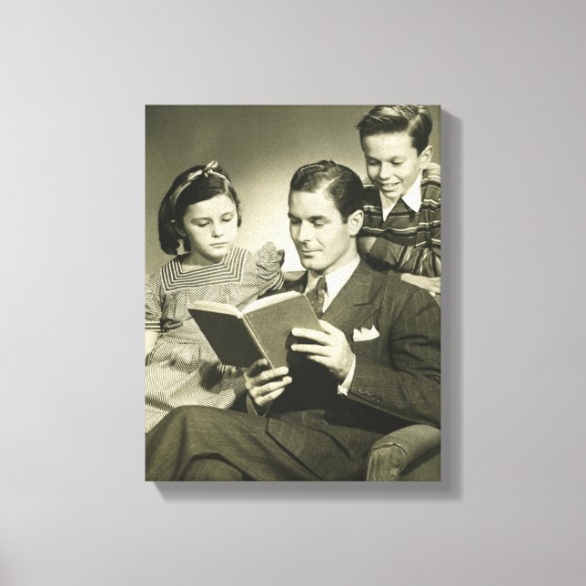Impressão Em Tela Padre Reading para Filho (Frente)