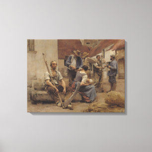Impressão Em Tela Pagando as ceifeira, 1882