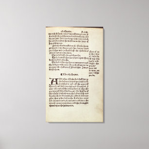 Impressão Em Tela Página de texto Antigo Testamento