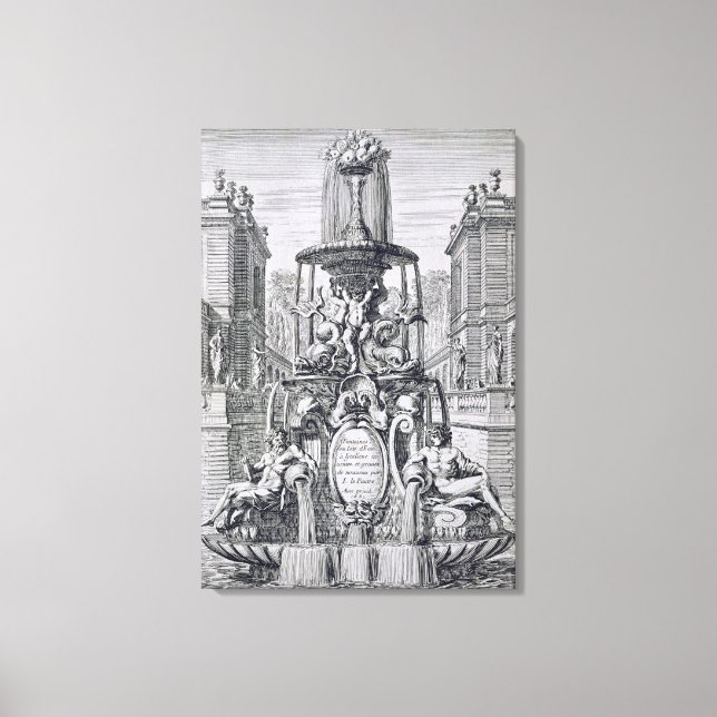 Impressão Em Tela Página de título de 'Fountain and Waterjets in Ita (Frente)