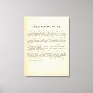 Impressão Em Tela Página Prince George's County do texto