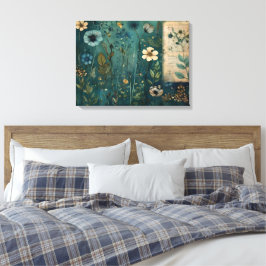 Impressão Em Tela Páginas de Diário de Arte: Prado de Flor Selvagem