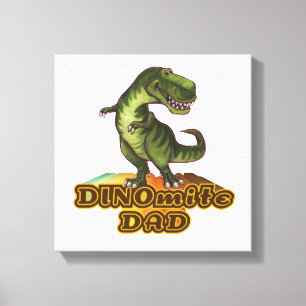 Impressão Em Tela Pai de dinomite